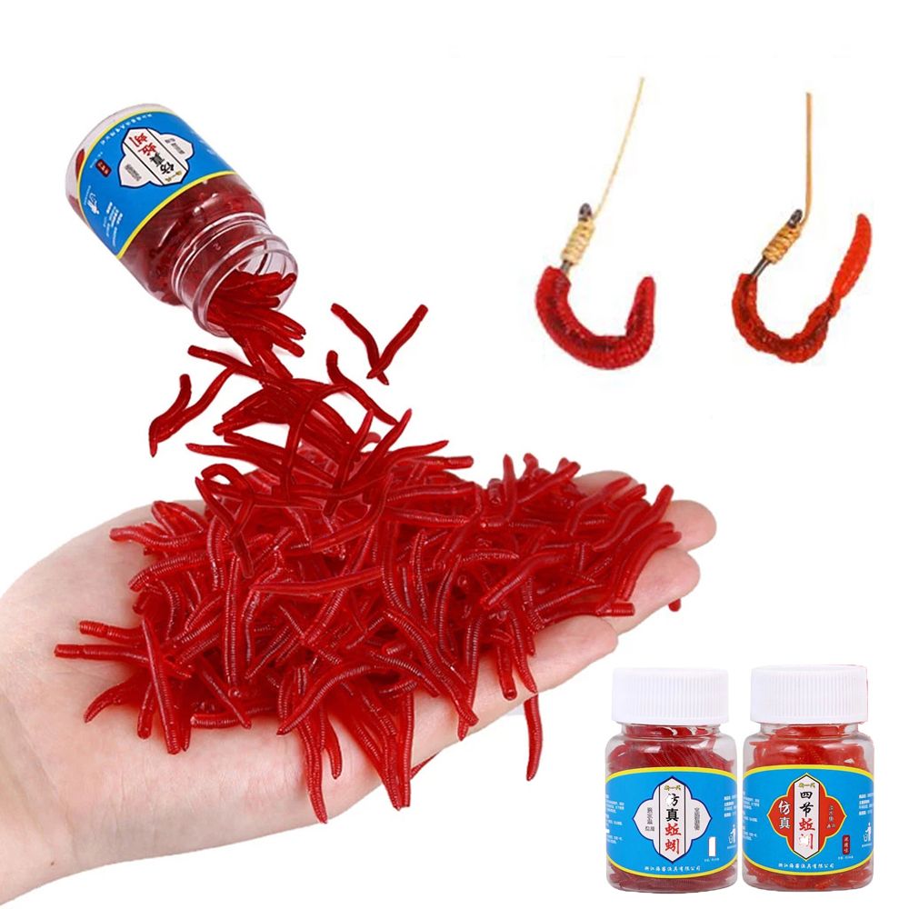 Krill Oil Supplement - 100pcs/Bottle Realistic Tackle Soft Lure Bass