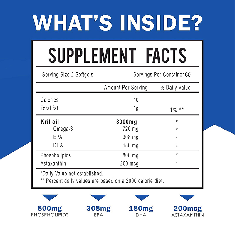 Antarctic Krill Oil 3000mg - O - Omega 3 Fish Oil 评论和价格