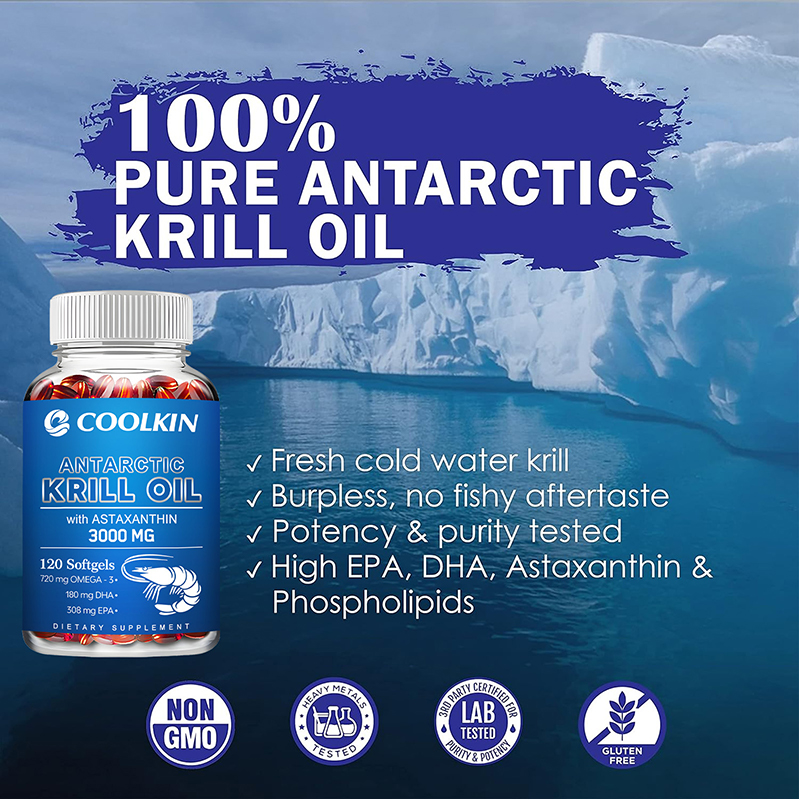 Antarctic Krill Oil 3000mg - O - Omega 3 Fish Oil 评论和价格