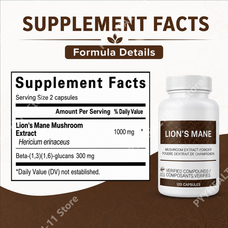 Lion’s Mane Mushroom Capsules  - Lion Mane Mushroom 评论和价格