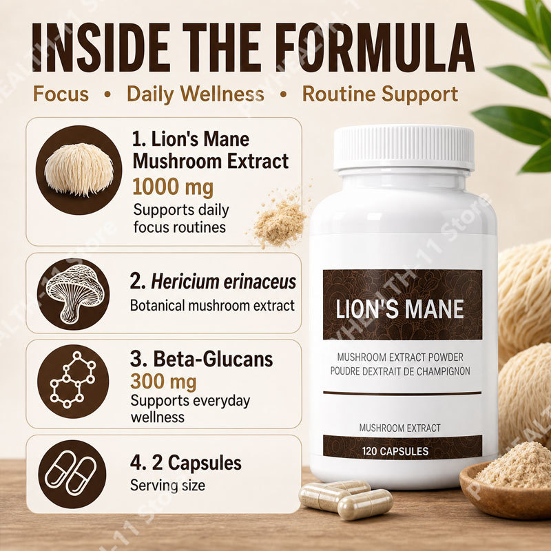 Lion’s Mane Mushroom Capsules  - Lion Mane Mushroom 评论和价格