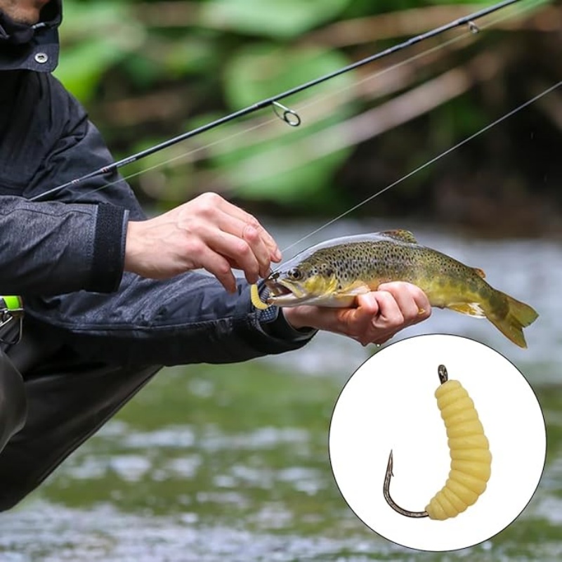 Rubber Maggots Fishing Bait Se - Krill Oil Supplement 评论和价格