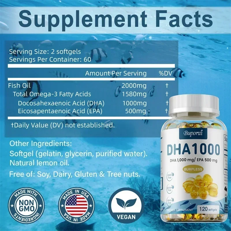 Omega 3 Fish Oil DHA Supplemen - Omega 3 Fish Oil 评论和价格