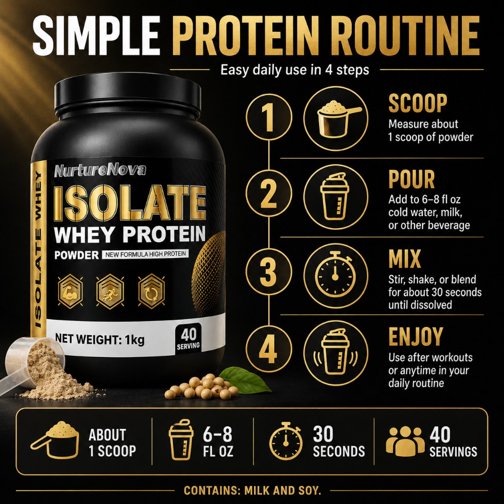 NurtureNova Isolate Whey Prote - Fitness Nutrition Whey 评论和价格
