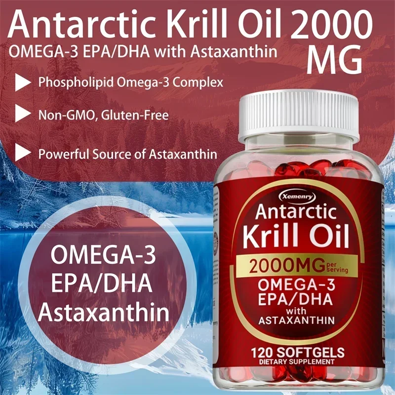 Antarctic Krill Oil Capsules - - Omega 3 Fish Oil 评论和价格