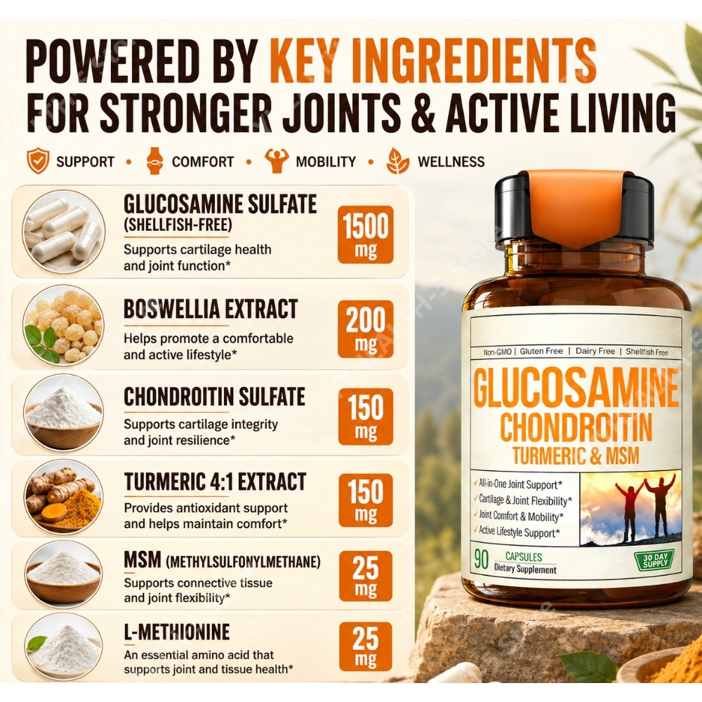 Glucosamine Chondroitin MSM Ca - Glucosamine Chondroitin Joint 评论和价格
