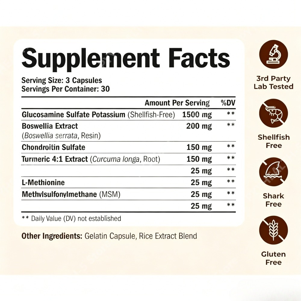 Glucosamine Chondroitin MSM Ca - Glucosamine Chondroitin Joint 评论和价格