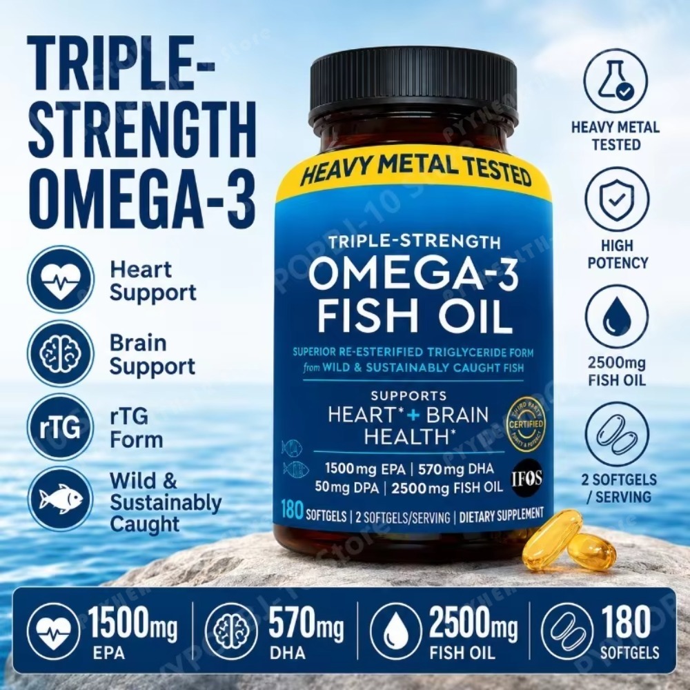 High Potency Omega-3 Fish Oil  - Omega 3 Fish Oil 评论和价格