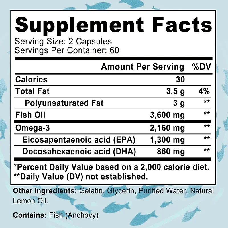 Omega 3 Fish Oil - Boosts Immu - Omega 3 Fish Oil 评论和价格