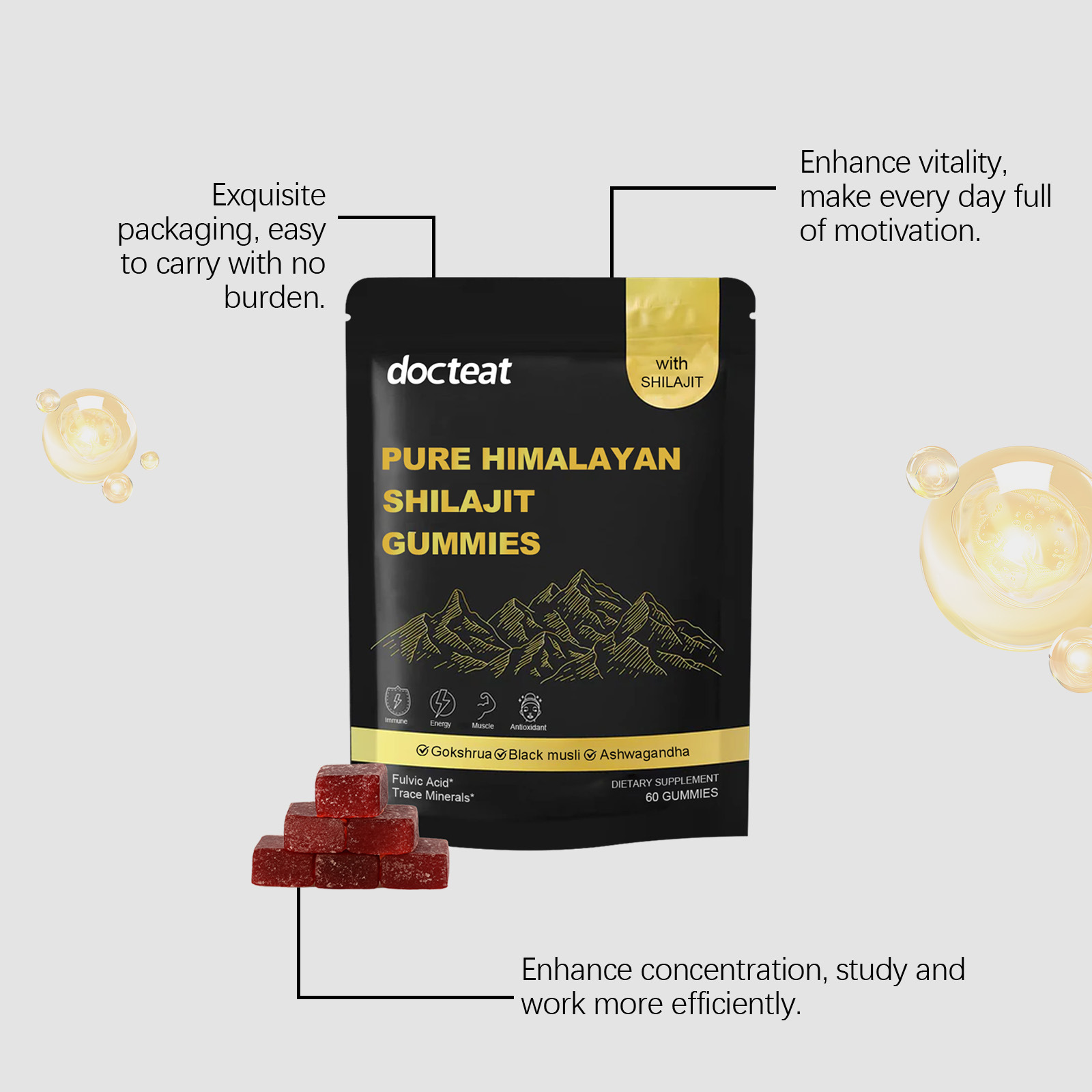 Shilajit Gummies High Potency  - Shilajit Resin Pure 评论和价格
