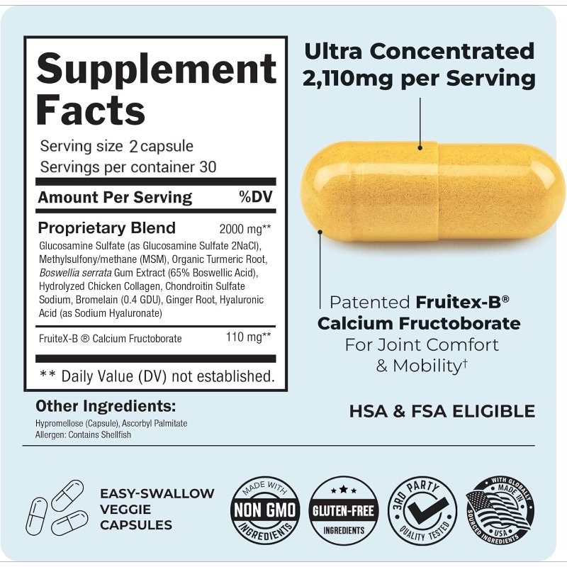 Glucosamine Chondroitin Sulfat - Glucosamine Chondroitin Joint 评论和价格