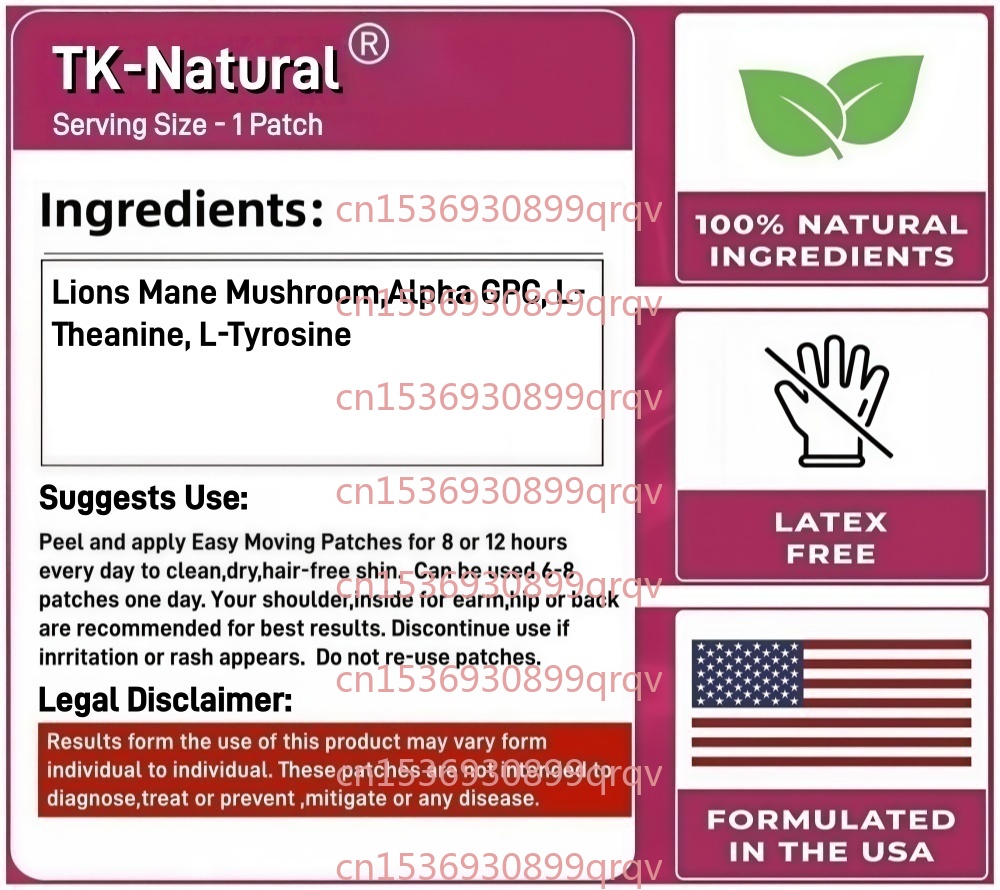 30 Patches Energy and Focus Tr - Lion Mane Mushroom 评论和价格