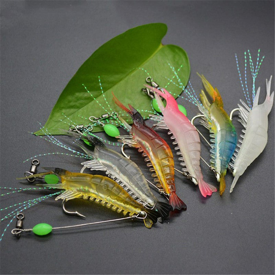 3pcs/7pcs Shrimp Lures Fishing - Krill Oil Supplement 评论和价格