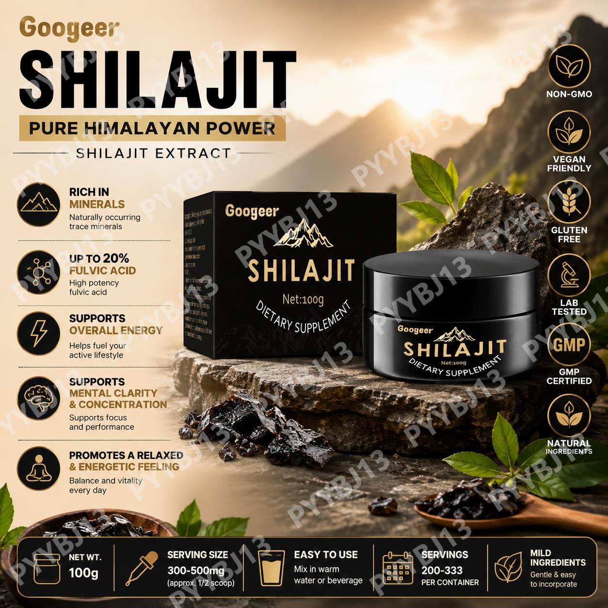 Googeer Shilajit Drops Mineral - Shilajit Resin Pure 评论和价格