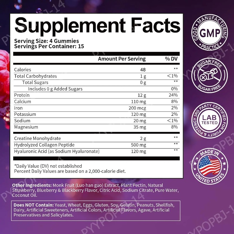 Protein Gummies with Whey Crea - Fitness Nutrition Whey 评论和价格
