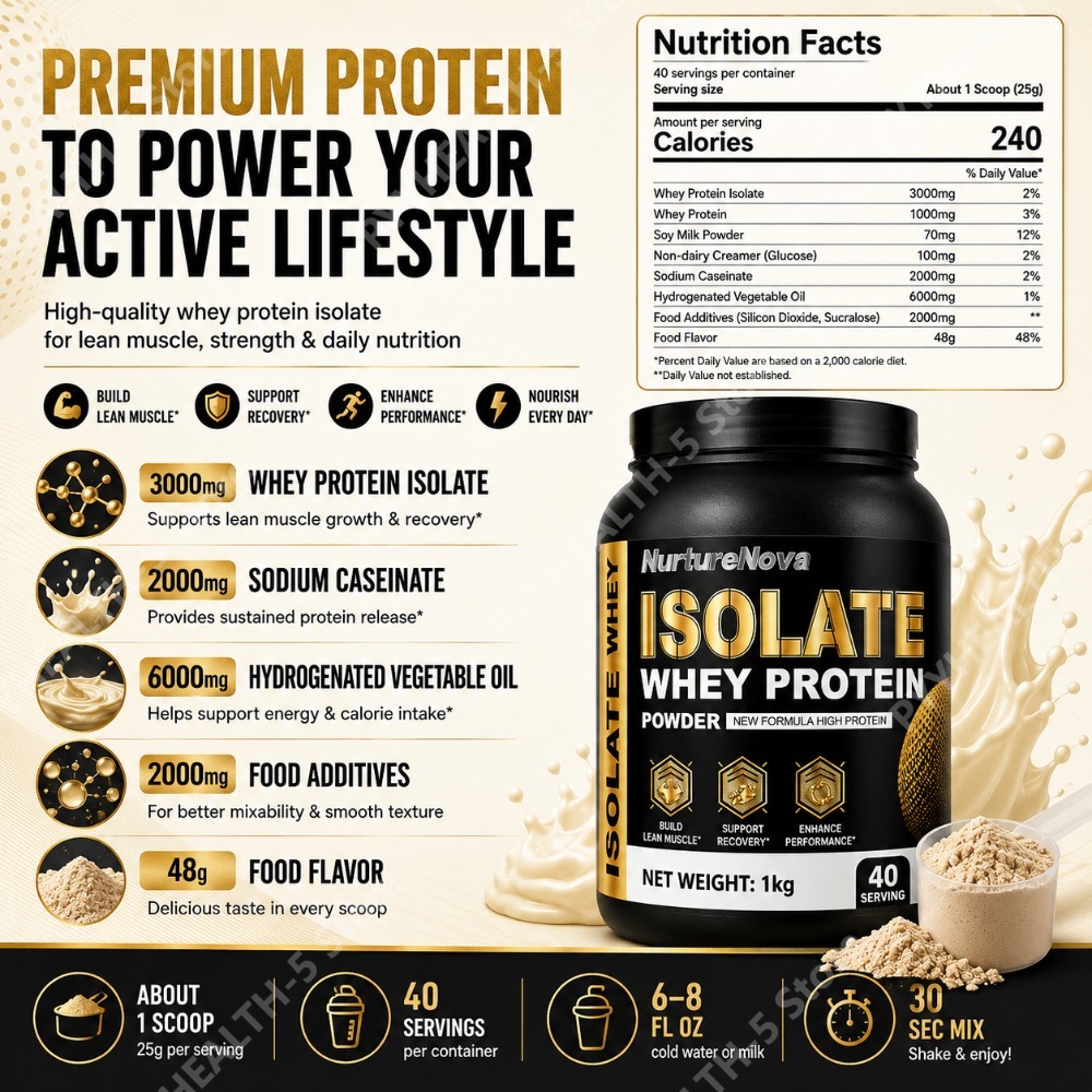 Isolate Whey Protein Powder 1k - Fitness Nutrition Whey 评论和价格