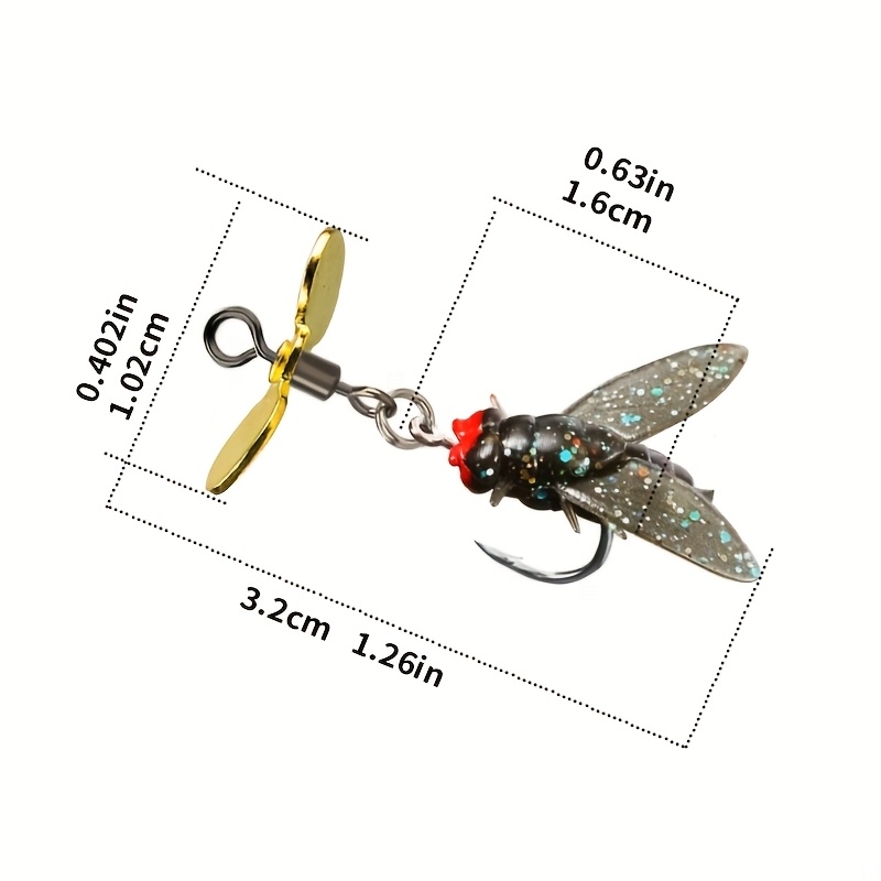 5pcs Silicone Fly Soft Bait wi - Krill Oil Supplement 评论和价格