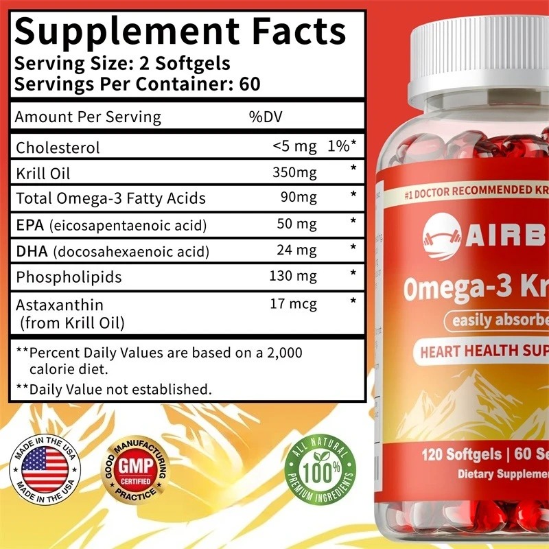 Omega-3 Krill Oil with Astaxan - Krill Oil Supplement 评论和价格