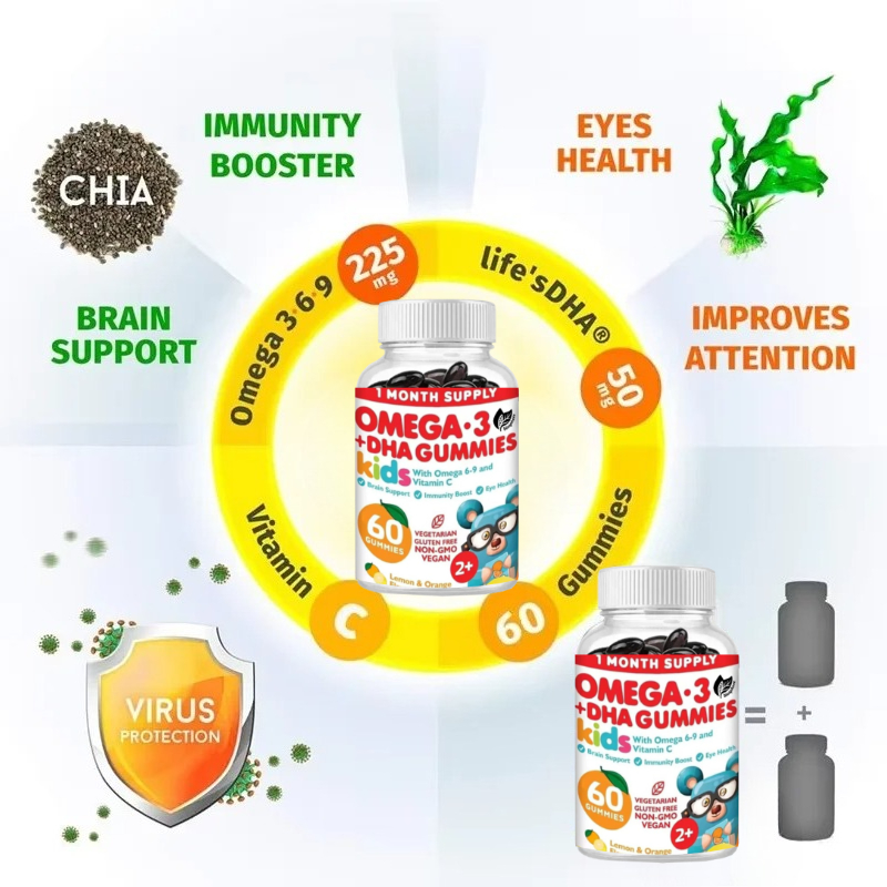 Omega 3 Vegetarian Gummies, Su - Omega 3 Fish Oil 评论和价格