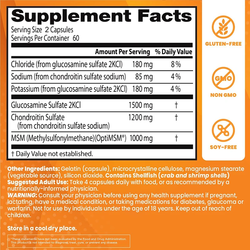 Glucosamine Chondroitin MSM -  - Glucosamine Chondroitin Joint 评论和价格