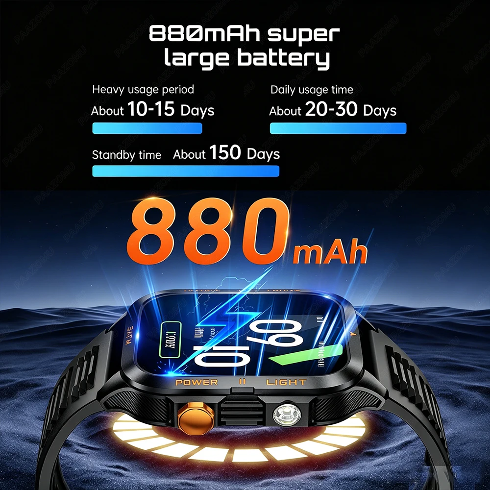 Military Grade SmartWatch Men  - Nutrition Gym 评论和价格
